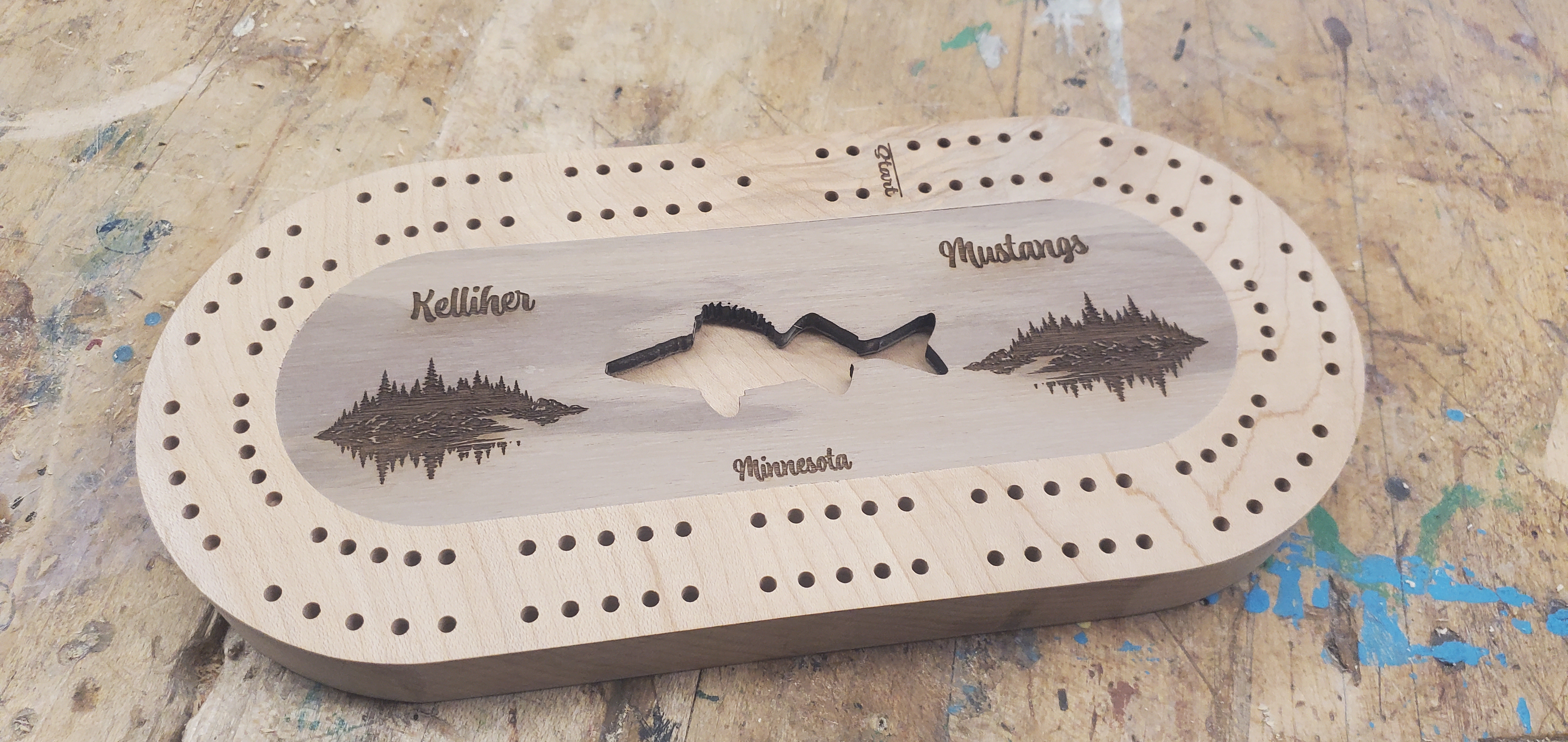 2025 Kelliher High School - Cribbage Board 3